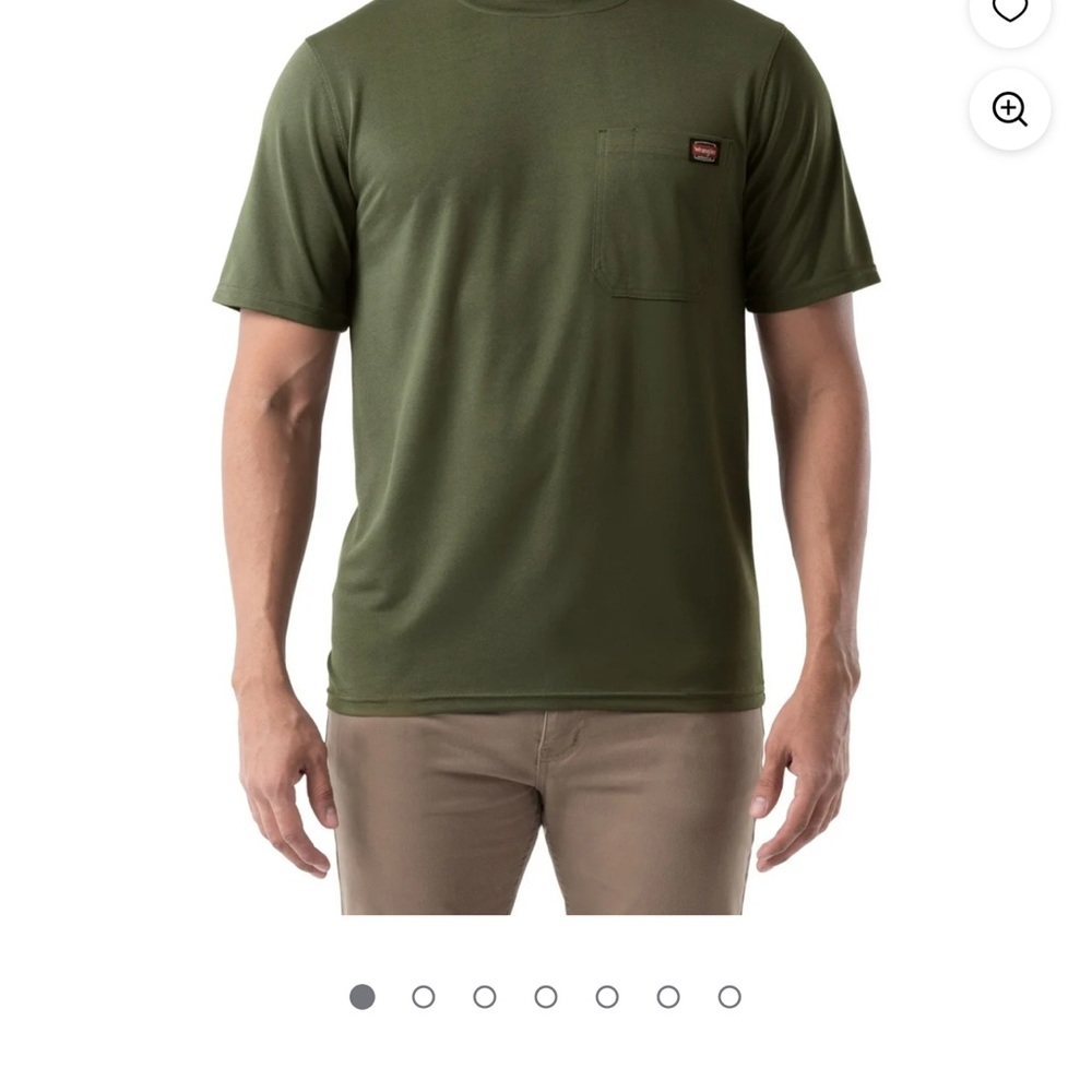 Wrangler Green Short Sleeve Tee Classic Fit